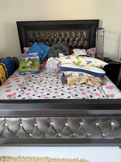 Bedset with Side Tables, Dressing Table and a Big Mirror