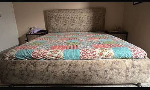 off white embroidery bed