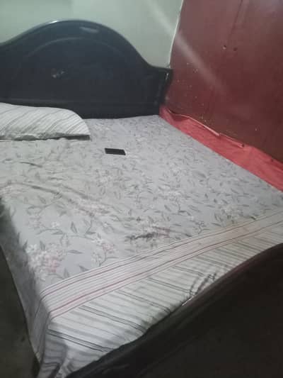 wooden bed