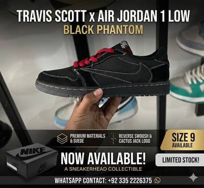 Brand new travis scott black phantom