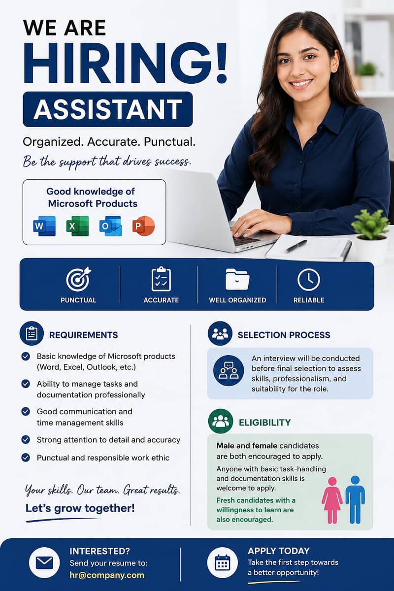 Assistant Required 0