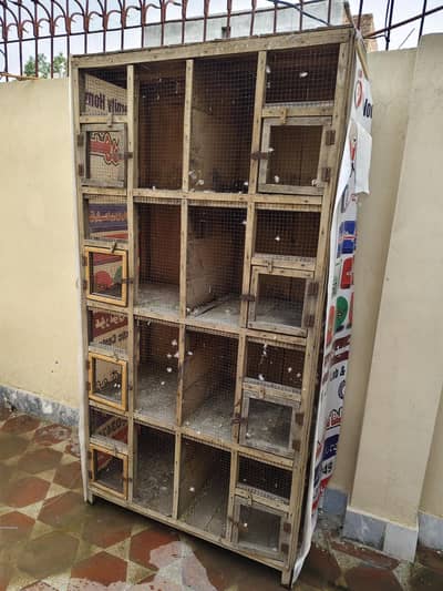 8 portion Wooden cage for Sale