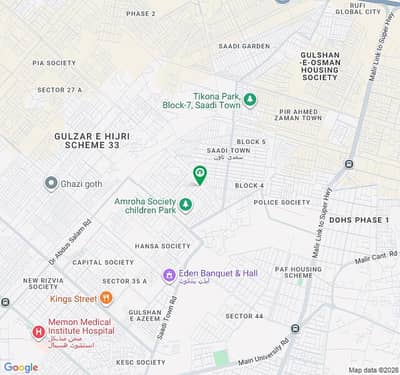 Vip Location For Living Saadi Town Leased Plot For Sale