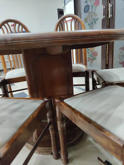 sheesham six seater dining table