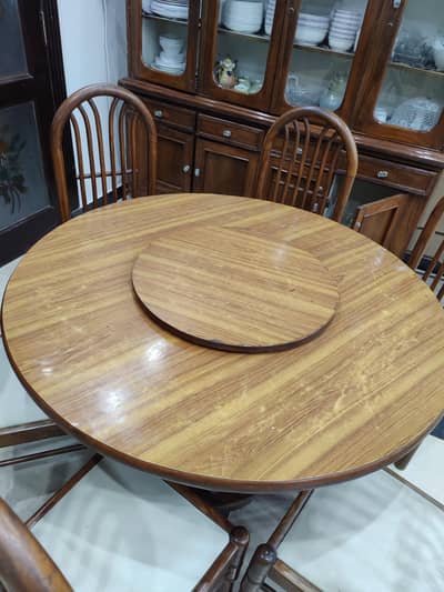 sheesham six seater dining table