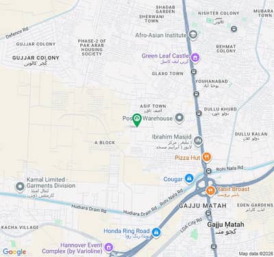 1+1 KANAL JORRA INDUSTRIAL PLOT TOTAL FRONT 100 FEET IBRAHIM MASJID GAJJU MATTA FEROZE PUR ROAD LHR