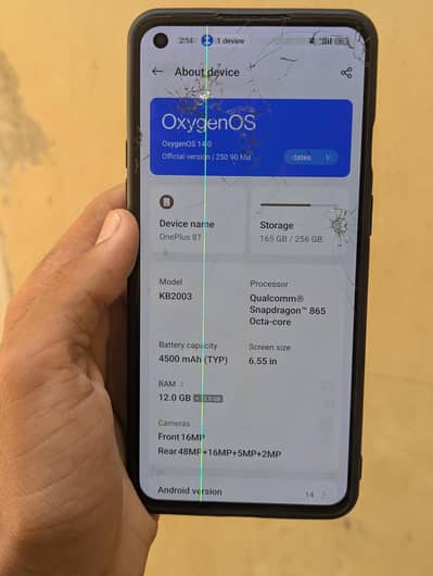 OnePlus 8T 12+12/256 GB PTA approved