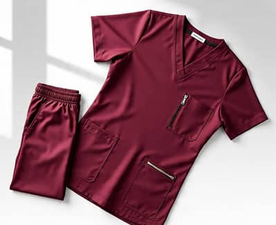 Medical Scrub Suit for Men – Maroon