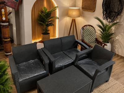 Luxury Outdoor Cane Sofa Set