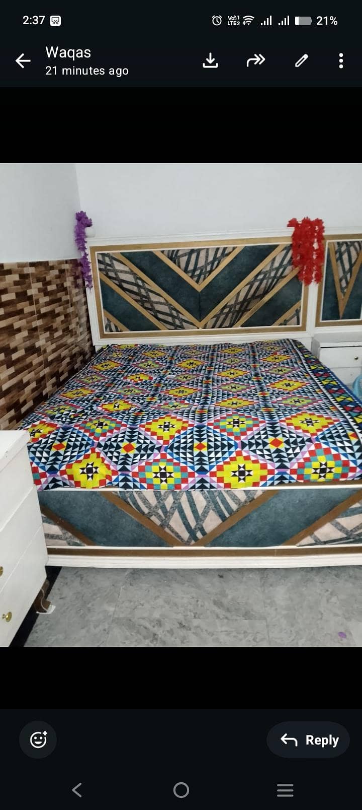 good condition bed set 0