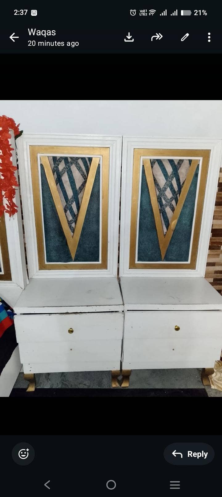 good condition bed set 1