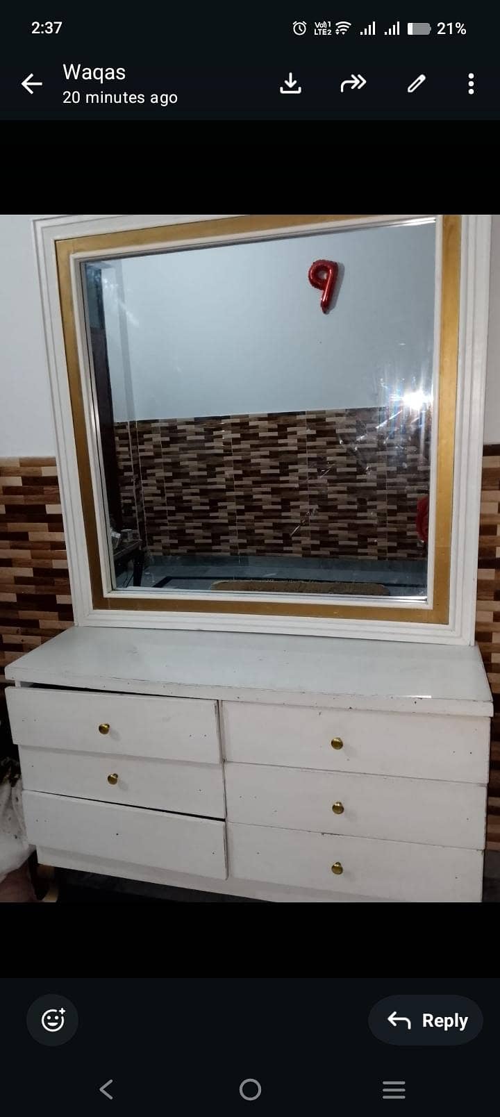 good condition bed set 2