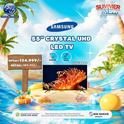 Samsung 55" Crystal UHD LED TV (55DU8000) - Brand New Offer