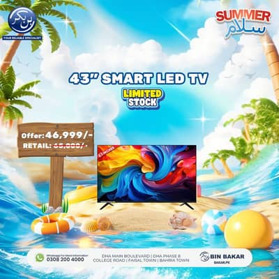 43" Smart LED TV – Brand New Limited Stock Deal