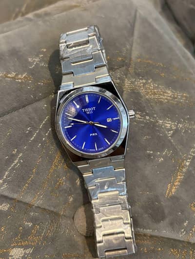 Tissot prx blue dial watch- stainless steel