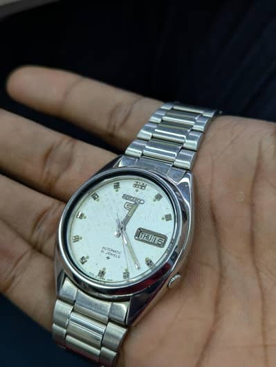 Seiko 5 automatic watch, sunburst dial