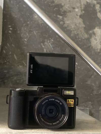 "Digital Camera 2.7K UHD + 4X Zoom + Macro Mode - Like New