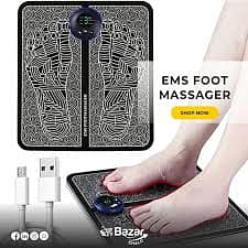 EMS Foot Massager Mat | Portable Circulation Booster & Planter Fascii
