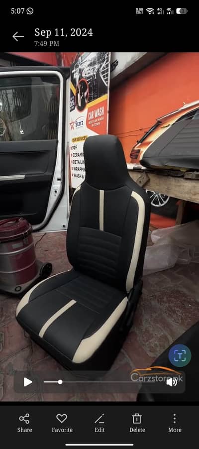 Suzuki Alto 2022 Synthetic Leatheright Basepoke seat cover