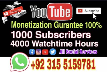 YouTube Subscribers | YouTube Watchtime | YouTube Views | Monetization
