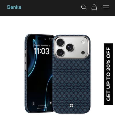 Iphone 17 pro Case - Benks (Carbon Fibre)