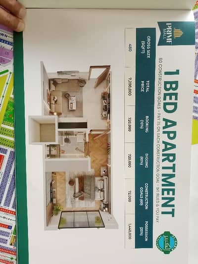 Ideally Located Flat Of 480 Square Feet Is Available For sale In Lahore