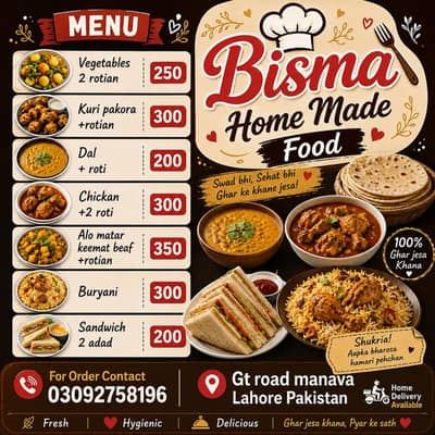 bisma home made food