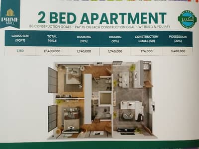 Highly-coveted 540 Square Feet Flat Is Available In Al-Kabir Town - Downtown For sale