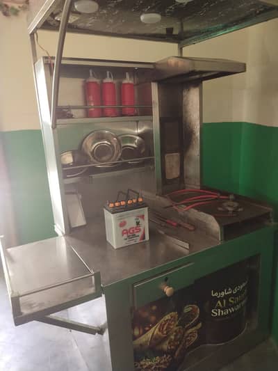 Used Shawarma Counter With All Accessories