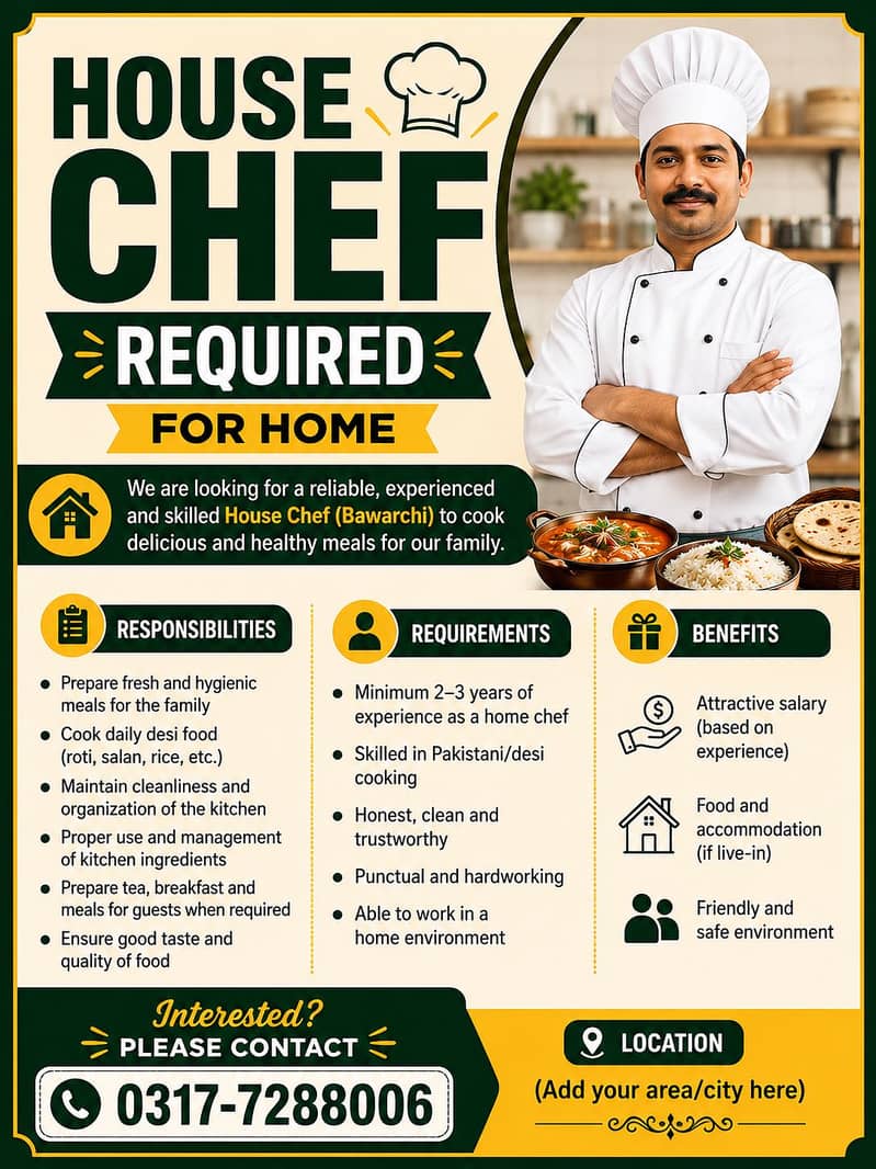 Chef  Required 0