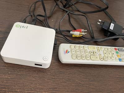 PTCL Smart TV Box with Original Remote & Cables
