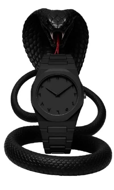 black arbic watch ⌚