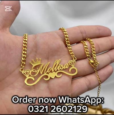 customized name necklace rings bracelet cufflinks coatpin available