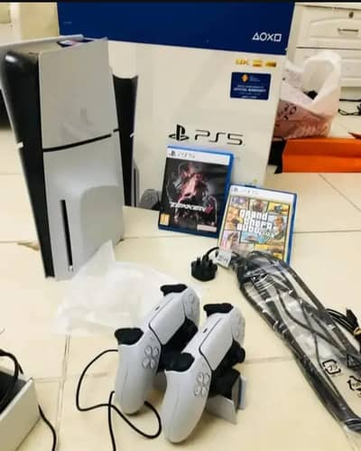 PS5 slim 1tb Disk edition for sale playstation 5 game