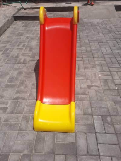 Kids Plastic Slide (Red & Yellow) – Excellent Condition