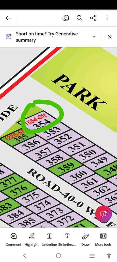 7 Marla Corner Facing Park Plot For Sale In Block A Citi Housing Sargodha Road