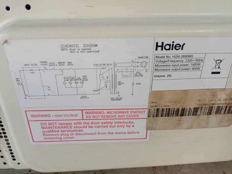 Haier Microwave 1
