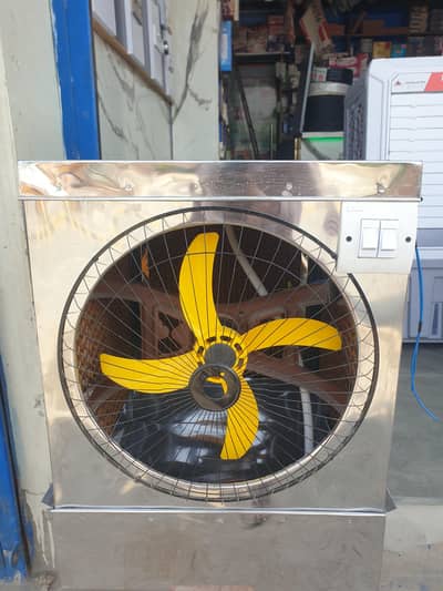 STEEL BODY AIR COOLER 12 VOLTS AC DC WITH COOLING PADS