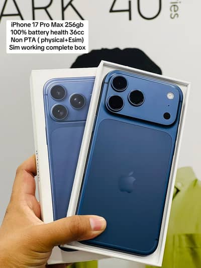 I phone 17promax blue NON PTA 03018097177