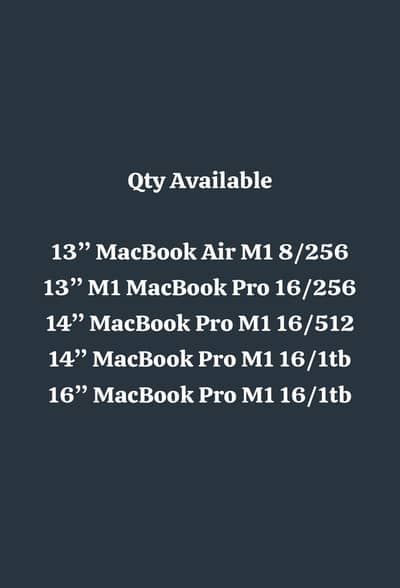 16” MacBook Pro M1 Pro 16GB Ram 1TB SSD
