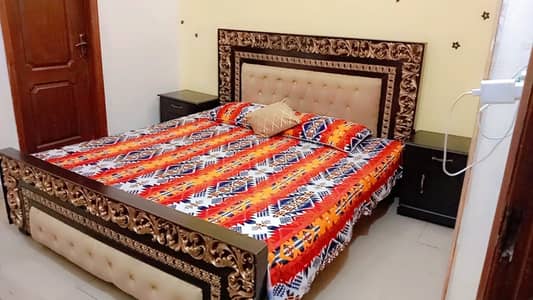 Bed with Side Tables