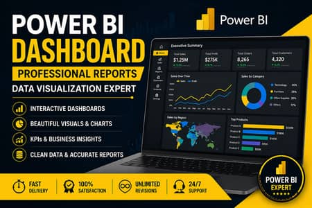 Professional Power BI Dashboard Designer Available