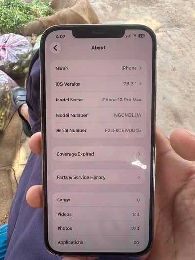 Iphone 12 pro max 256 pta