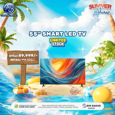 55" Smart LED TV – Brand New Summer Deal (Limited Stock!)