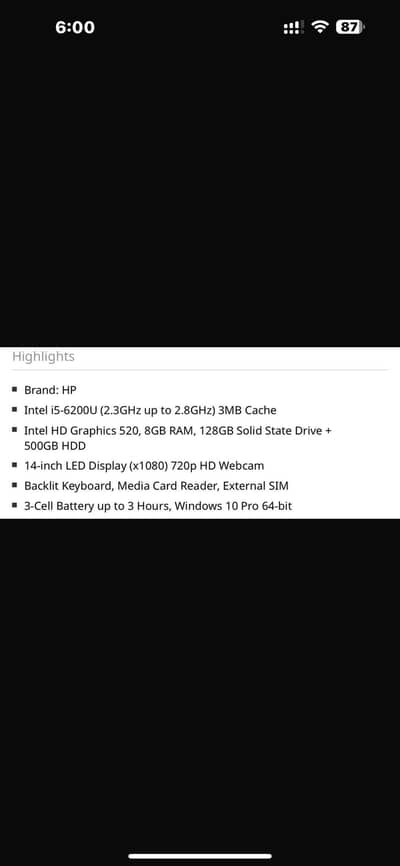 Hp elitebook 840 g3
