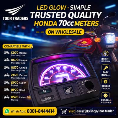 LED Glow Speedometer for Honda CD70 on Wholesale