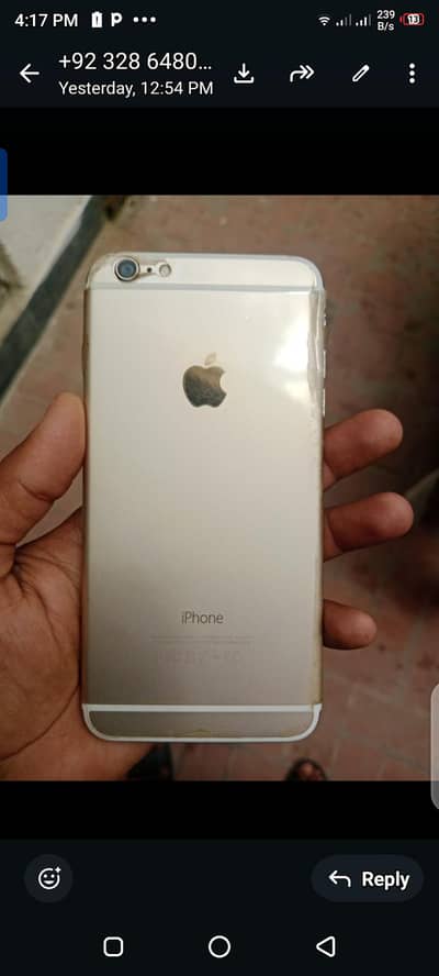 iphone 6 plus 10×10 condition pta approved 16 gb memory