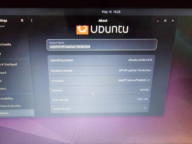 HP intel celeron 9