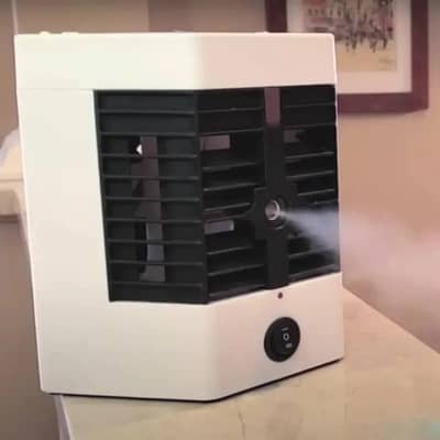mini air cooler white portable powerd summer