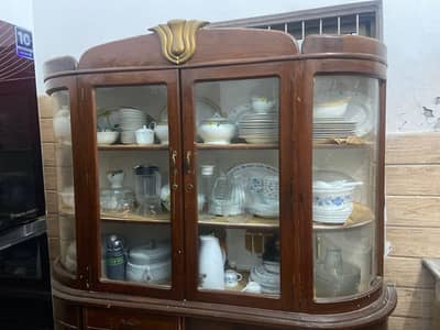 wooden showcase